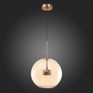 SL1133.323.01 Светильник подвесной ST-Luce Латунь/Коньячный LED 1*10W 3000K BOPONE-foto6