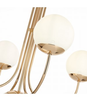 SL1504.203.05 Люстра подвесная ST-Luce Французское золото/Белый E27 5*60W Avellino-foto3