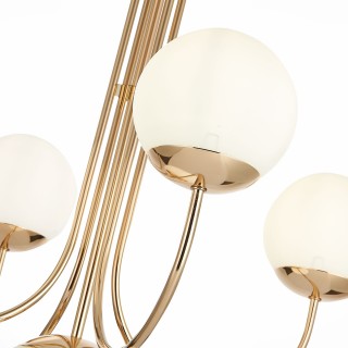 SL1504.203.05 Люстра подвесная ST-Luce Французское золото/Белый E27 5*60W Avellino-foto3