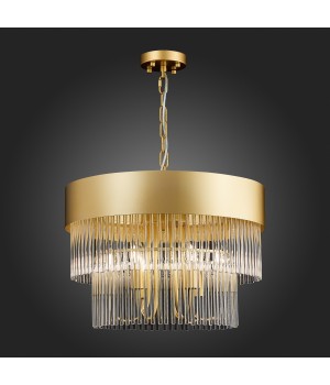 SL1225.203.06 Люстра подвесная ST-Luce Золотистый/Золотистый, Прозрачный E14 6*40W CONTATTO-foto3