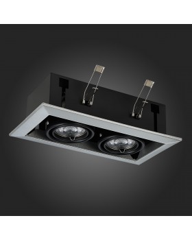 ST250.148.02 Св-к встр. Черный GU10 2*50W L245xW126xH70 220V Без ламп HEMI-foto8