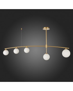 SL1208.302.05 Светильник потолочный ST-Luce Золотистый/Белый G9 5*5W SEMBRARE-foto6