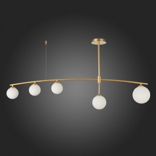 SL1208.302.05 Светильник потолочный ST-Luce Золотистый/Белый G9 5*5W SEMBRARE-foto6