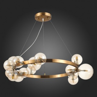 SL1165.303.15 Светильник подвесной ST-Luce Бронза/Коньячный G4 15*5W NECTON-foto4