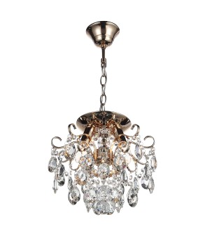 SL846.202.03 Люстра подвесная ST-Luce Золотистый/Прозрачный E14 3*40W ORECCHINI-foto16