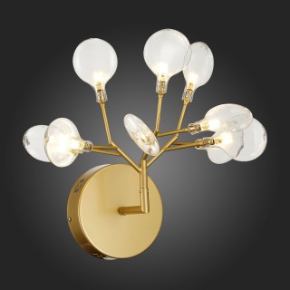 SL411.201.09 Бра ST-Luce Золотистый/Прозрачный G4 9*1,5W RICCARDO-foto5