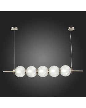 SL1155.103.05 Светильник подвесной ST-Luce Никель/Прозрачный E14 5*40W MARENA-foto7