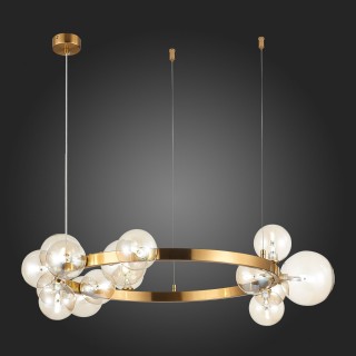 SL1165.302.15 Светильник подвесной ST-Luce Бронза/Коньячный G4 15*5W NECTON-foto5