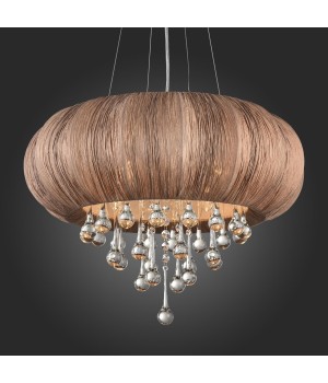 SL350.083.05 Люстра подвесная ST-Luce Хром/Кофейный E14 5*40W PREFERITA-foto5