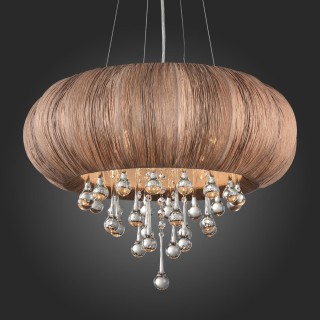 SL350.083.05 Люстра подвесная ST-Luce Хром/Кофейный E14 5*40W PREFERITA-foto5