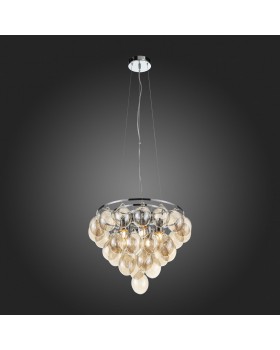 SL432.203.05 Светильник подвесной ST-Luce Хром/Коньячный E27 5*60W SOSPIRO-foto5