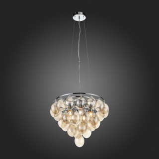 SL432.203.05 Светильник подвесной ST-Luce Хром/Коньячный E27 5*60W SOSPIRO-foto5