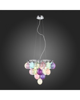 SL432.153.05 Светильник подвесной ST-Luce Хром/Разноцветный E27 5*60W SOSPIRO-foto5