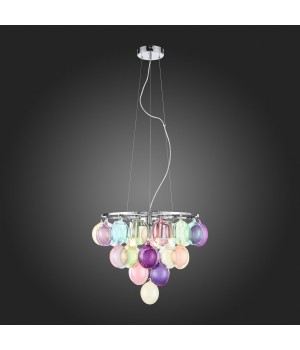 SL432.153.05 Светильник подвесной ST-Luce Хром/Разноцветный E27 5*60W SOSPIRO-foto5