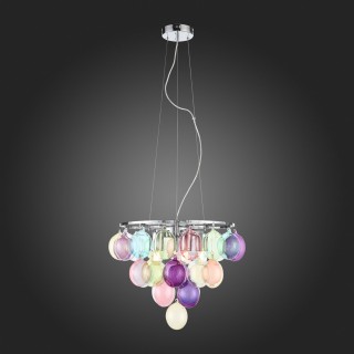 SL432.153.05 Светильник подвесной ST-Luce Хром/Разноцветный E27 5*60W SOSPIRO-foto5