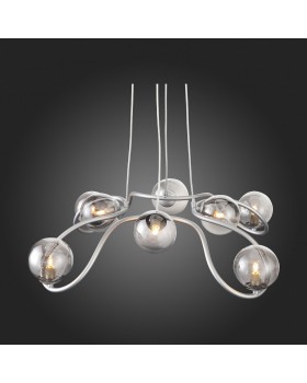 SL1502.103.08 Светильник подвесной ST-Luce Хром/Дымчатый G9 8*5W LEGATEZZA-foto18