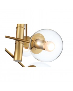 SL1150.203.08 Светильник подвесной ST-Luce Матовое золото/Прозрачный E27 8*40W (из 3-х коробок) LIORA-foto17