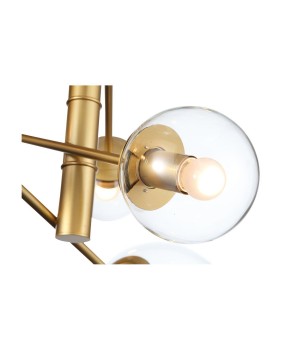 SL1150.203.08 Светильник подвесной ST-Luce Матовое золото/Прозрачный E27 8*40W (из 3-х коробок) LIORA-foto17