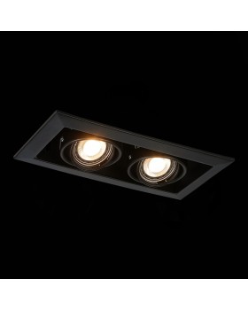 ST250.448.02 Св-к встр. Черный GU10 2*50W L245xW126xH70 220V Без ламп HEMI-foto6