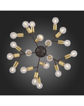 SL437.402.20 Люстра потолочная ST-Luce Золотистый,Черный E27 20*60W FOGLIONE-foto8