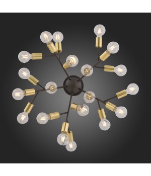 SL437.402.20 Люстра потолочная ST-Luce Золотистый,Черный E27 20*60W FOGLIONE-foto8