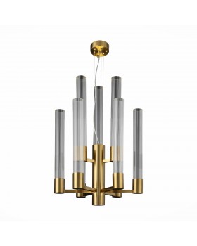 SL1229.303.09 Люстра подвесная ST-Luce Латунь/Прозрачный GU10 9*5W Terni-foto4