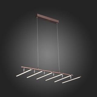 SLD003.303.06 Люстра подвесная ST-Luce Кофейный/Белый LED 6*8W 4000K PIACOD-foto6