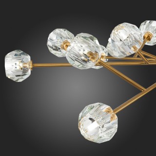 SL1166.303.18 Светильник подвесной ST-Luce Латунь/Прозрачный G9 LED 18*5W ROMANO-foto12