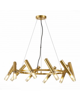 SL1236.203.10 Люстра подвесная ST-Luce Золотистый/Коньячный, Золотистый G9 10*5W ECLIP-foto3