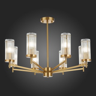 SL1233.302.08 Люстра потолочная ST-Luce Латунь/Прозрачный E14 8*60W BITONTO-foto6