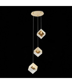 SL1182.203.03 Светильник подвесной ST-Luce Золотистый/Прозрачный, Золотистый G9 3*5W RIELLO-foto3