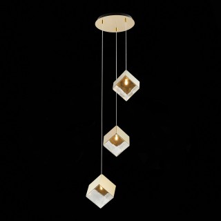 SL1182.203.03 Светильник подвесной ST-Luce Золотистый/Прозрачный, Золотистый G9 3*5W RIELLO-foto3