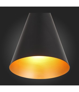 SL874.423.01 Подвес ST-Luce Черный/Черный, Золото E27 1*40W GOCCE-foto6