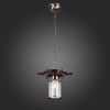 SL150.303.01 Светильник подвесной ST-Luce Бронза, коричневый/Прозрачный с эфектом трещин E27 1*40W VOLANTINO