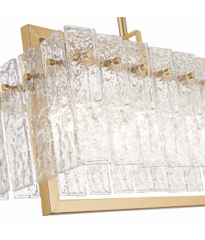 SL1632.203.05 Люстра подвесная ST-Luce Шампань/Прозрачный E14 5*60W MIRA-foto3