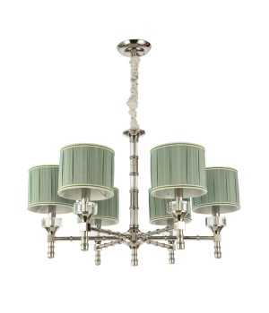 SL1121.103.06 Люстра подвесная ST-Luce Никель/Оливковый E14 6*40W OLEO-foto2