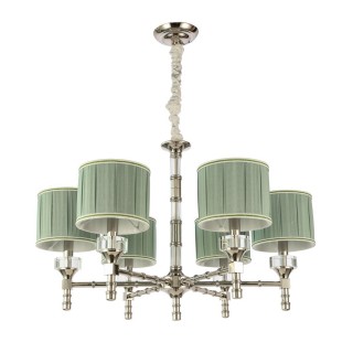 SL1121.103.06 Люстра подвесная ST-Luce Никель/Оливковый E14 6*40W OLEO-foto2