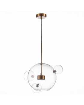 SL1133.203.01 Светильник подвесной ST-Luce Латунь/Прозрачный LED 1*14W 3000K BOPONE-foto2