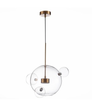 SL1133.203.01 Светильник подвесной ST-Luce Латунь/Прозрачный LED 1*14W 3000K BOPONE-foto2