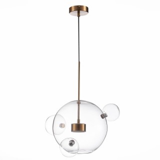 SL1133.203.01 Светильник подвесной ST-Luce Латунь/Прозрачный LED 1*14W 3000K BOPONE-foto2