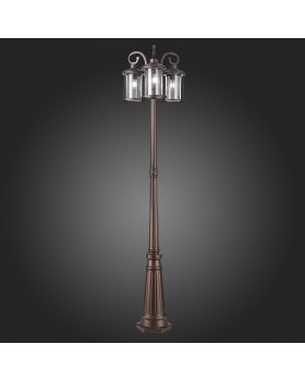 SL080.425.03 Светильник уличный наземный ST-Luce Темный кофе/Прозрачный, Темный кофе E27 3*100W LASTERO-foto4