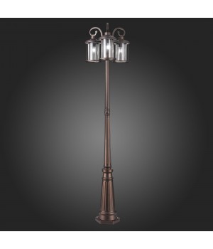 SL080.425.03 Светильник уличный наземный ST-Luce Темный кофе/Прозрачный, Темный кофе E27 3*100W LASTERO-foto4