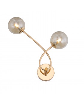 SL435.201.02 Бра ST-Luce Золотистый/Коньячный G9 2*5W PARLLAONE-foto3