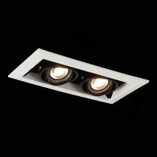 ST250.548.02 Св-к встр. Черный GU10 2*50W  L245xW126xH70 220V Без ламп HEMI-foto6