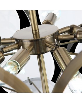 SL1161.373.09 Люстра подвесная ST-Luce Бронза/Дымчатый E14 9*60W FAZIA-foto8