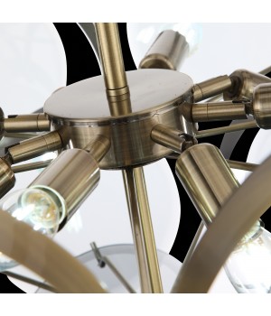 SL1161.373.09 Люстра подвесная ST-Luce Бронза/Дымчатый E14 9*60W FAZIA-foto8