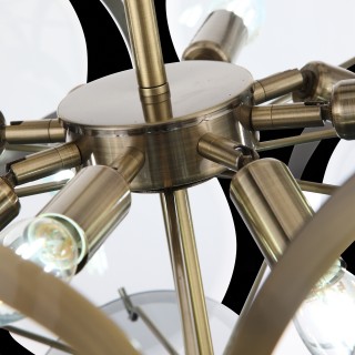 SL1161.373.09 Люстра подвесная ST-Luce Бронза/Дымчатый E14 9*60W FAZIA-foto8