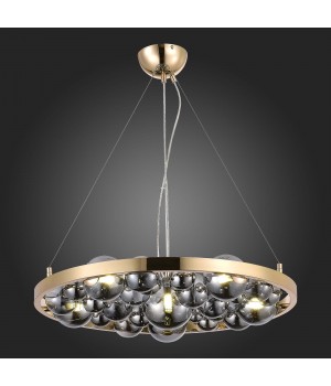 SL1510.203.06 Люстра подвесная ST-Luce Французское золото/Дымчатый G9 6*5W Olmi-foto6