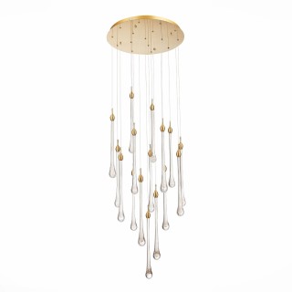 SL6103.203.16 Светильник подвесной ST-Luce Золотистый/Прозрачный LED 16*3W 4000K Faenza-foto2