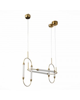 SL6004.303.06 Светильник подвесной ST-Luce Латунь/Белый LED 6*6W 3000K OLBIA-foto2